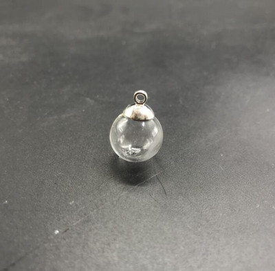 10 tk 16 mm minitühjad klaaskuulipudelid rippuvad amuletid viaalid soovipudelid läbipaistvast klaasist maakera mullkristallkerad vaba korgiga