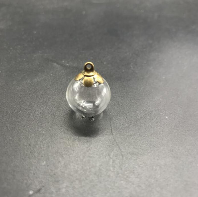 10 tk 16 mm minitühjad klaaskuulipudelid rippuvad amuletid viaalid soovipudelid läbipaistvast klaasist maakera mullkristallkerad vaba korgiga