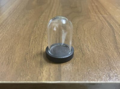 5X moderna ručno izrađena staklena kupola navlaka za suho cvijeće vaza s drvenom bazom Landcrape figurice Prikaz modela Umjetničko djelo Kuća za lutke Igračka