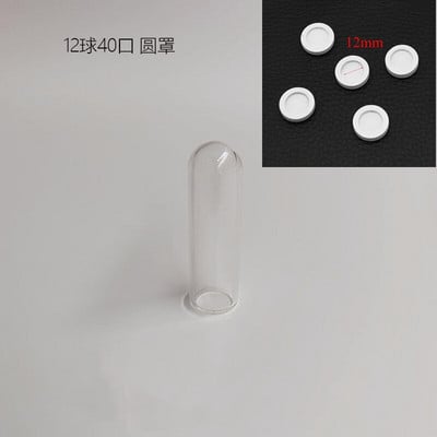 5X moderna ručno izrađena staklena kupola navlaka za suho cvijeće vaza s drvenom bazom Landcrape figurice Prikaz modela Umjetničko djelo Kuća za lutke Igračka