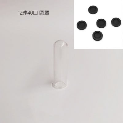 5X moderna ručno izrađena staklena kupola navlaka za suho cvijeće vaza s drvenom bazom Landcrape figurice Prikaz modela Umjetničko djelo Kuća za lutke Igračka