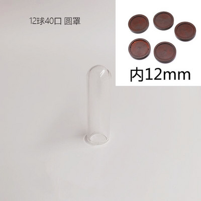 5X moderna ručno izrađena staklena kupola navlaka za suho cvijeće vaza s drvenom bazom Landcrape figurice Prikaz modela Umjetničko djelo Kuća za lutke Igračka