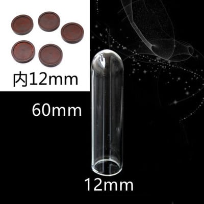 5X moderna ručno izrađena staklena kupola navlaka za suho cvijeće vaza s drvenom bazom Landcrape figurice Prikaz modela Umjetničko djelo Kuća za lutke Igračka