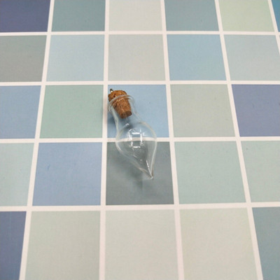 10 KOM Šarene male staklene bočice plutene bočice s kapljicama vode Plutajući privjesci DIY Ogrlica Privjesak s parfemskim uljem Male staklenke za boce