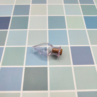 10 KOM Šarene male staklene bočice plutene bočice s kapljicama vode Plutajući privjesci DIY Ogrlica Privjesak s parfemskim uljem Male staklenke za boce