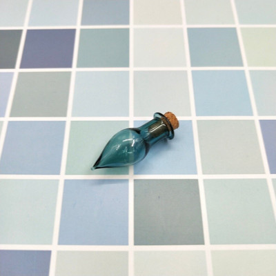 10 KOM Šarene male staklene bočice plutene bočice s kapljicama vode Plutajući privjesci DIY Ogrlica Privjesak s parfemskim uljem Male staklenke za boce