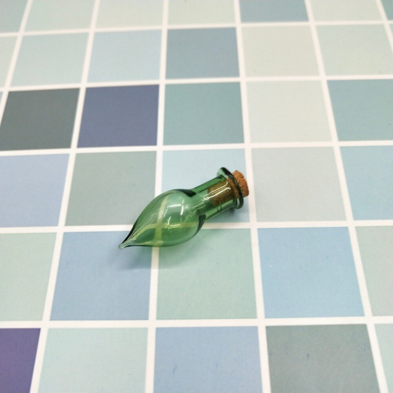 10 KOM Šarene male staklene bočice plutene bočice s kapljicama vode Plutajući privjesci DIY Ogrlica Privjesak s parfemskim uljem Male staklenke za boce