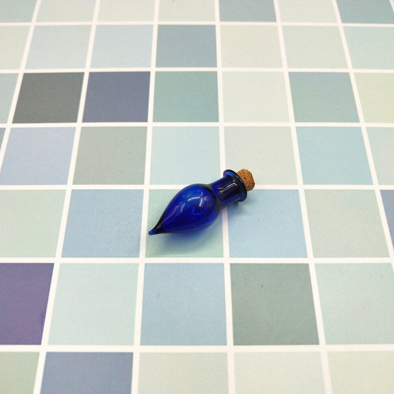 10 KOM Šarene male staklene bočice plutene bočice s kapljicama vode Plutajući privjesci DIY Ogrlica Privjesak s parfemskim uljem Male staklenke za boce