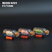 Mažas laivas buteliuke, mielas kapsulės laiškas Meilės piliulės spalvos Mini palinkėjimų buteliukas Kalėdų atostogų dovana Vestuvių namų dekoras