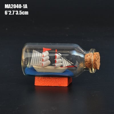 Mažas laivas buteliuke, mielas kapsulės laiškas Meilės piliulės spalvos Mini palinkėjimų buteliukas Kalėdų atostogų dovana Vestuvių namų dekoras