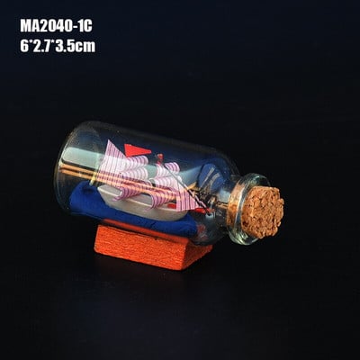 Mažas laivas buteliuke, mielas kapsulės laiškas Meilės piliulės spalvos Mini palinkėjimų buteliukas Kalėdų atostogų dovana Vestuvių namų dekoras