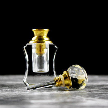 Μοντέρνα απλά και μοντέρνα μπουκάλια αιθέριων ελαίων 1ml Διακοσμητικό μπουκάλι αρώματος Clear Crystal Glass Ταξιδιωτικά Δώρα Διακόσμηση σπιτιού