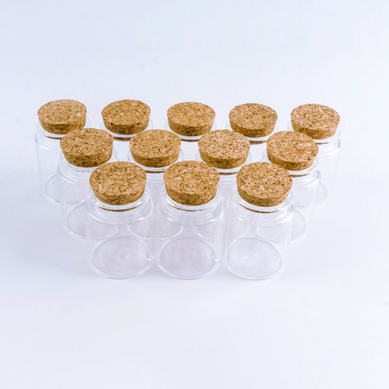 60ml 47*60mm staklene boce s plutom za pohranjivanje posuda za staklenke za začine Prozirne boce za hranu Ekološke DIY zanatske boce 6kom