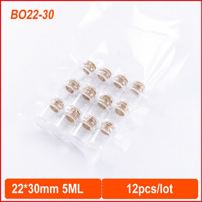 22*30 mm 5 ml DIY mini slatke prozirne staklene boce s plutenim čepom Rukotvorine Sićušne staklenke Vjenčane ukrasne prazne staklenke