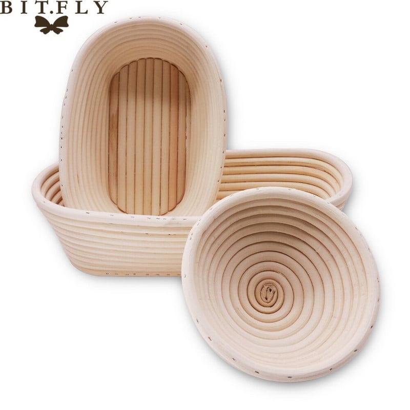 Kuum müüa leiva kääritamine rotangist korv maaleib baguette banneton tainas massiproovi proovimine degusteerimine küpsetuskorvid tarvikud