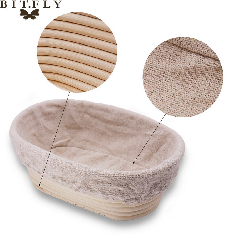 Kuum müüa leiva kääritamine rotangist korv maaleib baguette banneton tainas massiproovi proovimine degusteerimine küpsetuskorvid tarvikud