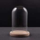 Üvegkupola fedél Virág átlátszó Cloche Bell Jarstand Plants Alaptok Kijelző Központi Karácsonyi Diy DomeMicro Eternal