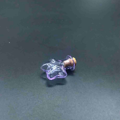 Comerț cu ridicata Mini sticle de sticlă de 9 culori în formă de stea Sticle drăguțe cu sticle de plută Cadou Borcane mici DIY Fiola Pandantiv Decor de cadou 10 buc