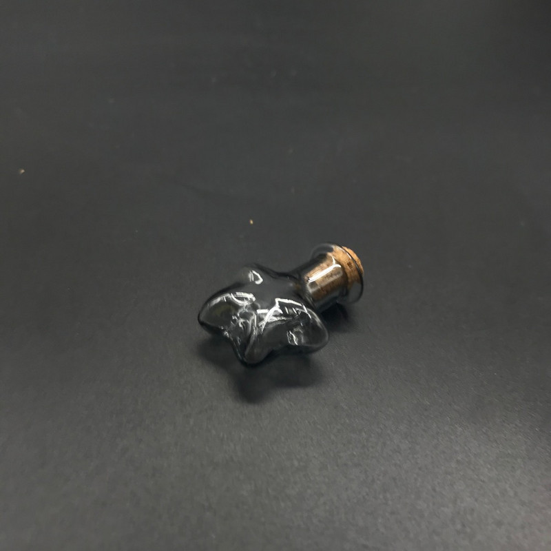 Comerț cu ridicata Mini sticle de sticlă de 9 culori în formă de stea Sticle drăguțe cu sticle de plută Cadou Borcane mici DIY Fiola Pandantiv Decor de cadou 10 buc