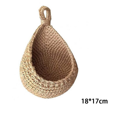 Coș cu fructe și legume suspendat pe perete Coș cu fructe țesute pentru masă de bucătărie Coș de depozitare suspendat pe perete Organizator pentru bucătărie Nou
