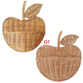 Gyümölcs alakú tároló rendszerező Rattan kosár gyerekeknek virág fonott kézzel szőtt aranyos piknik akasztós ruházat lakberendezés