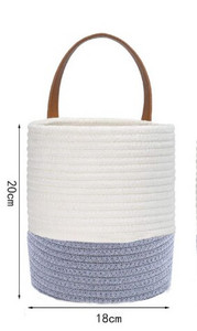 Pamut kötél szőtt tároló rendszerező szalma rattan zöld növények cserepes virágcserép fedő piszkos ruhák akadály kosár doboz konténer