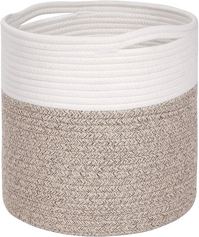 Pamut kötél szőtt tároló rendszerező szalma rattan zöld növények cserepes virágcserép fedő piszkos ruhák akadály kosár doboz konténer