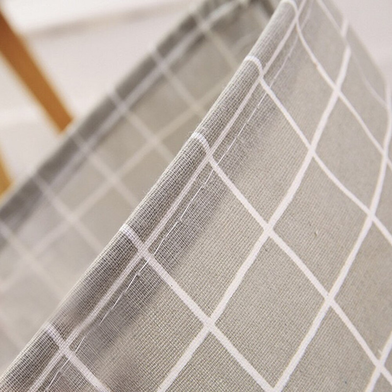 1 DB Összecsukható mosodai kosár pamut és lenvászon szövet Vízálló piszkos ruhák Játékruhák Tárolókosár Zokni Tárolókosár.