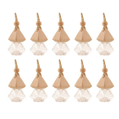 10 vnt. Automobilyje pakabinamas stiklinis butelis tuščias kvepalų aromaterapinis dozatorius, užpildomas eterinių aliejų difuzorius, gaivesnis kvapas