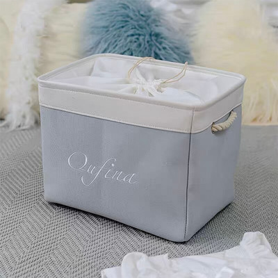 Audinių laikymo krepšeliai skalbinių kliūtis sulankstoma vaikų žaislų laikymo dėžė namų organizatorius antklodė nešvarių drabužių žaislų krepšelis su dangteliu