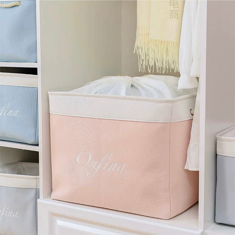 Audinių laikymo krepšeliai skalbinių kliūtis sulankstoma vaikų žaislų laikymo dėžė namų organizatorius antklodė nešvarių drabužių žaislų krepšelis su dangteliu