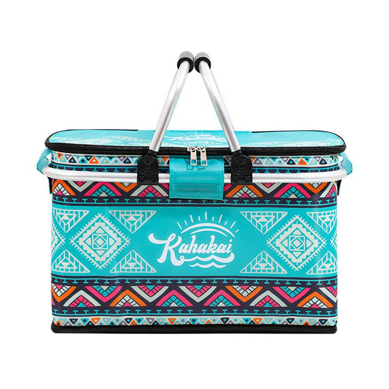 Sulankstomas iškylų krepšelio izoliacinis maišelis izoliacijos dėžutė nešiojamasis ledo krepšys lauko iškylų maišų izoliacija krepšelis laikymo krepšys groc