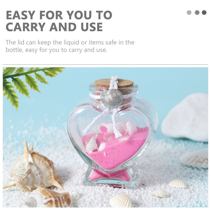 4 buc. Sticle DIY Wishing Sticle Sticle cu poțiune Fiole de sticlă cu dopuri Sticle mici de sticlă Sticlă de parfum