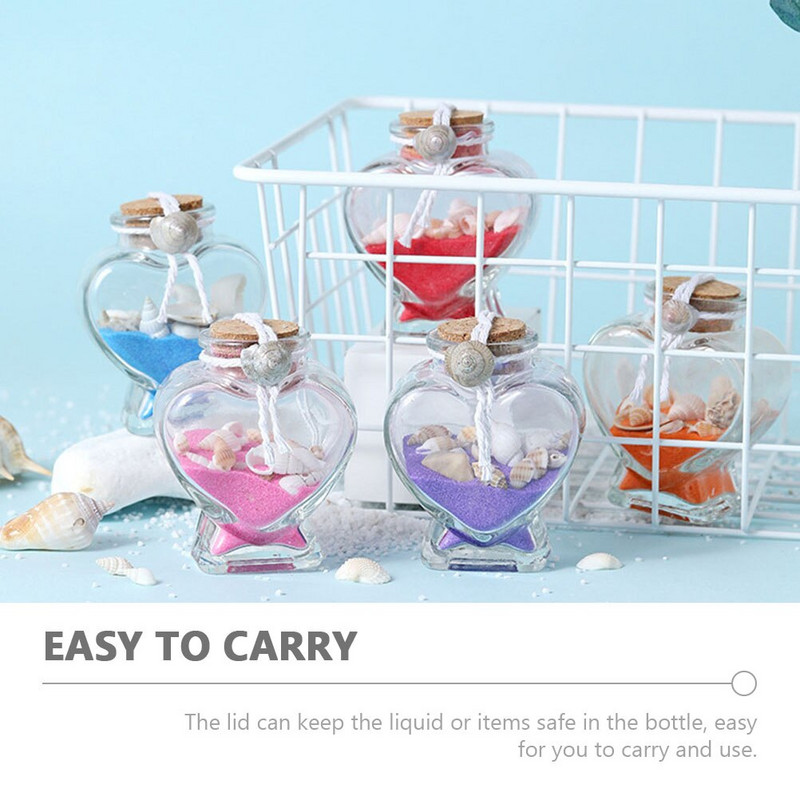 4 buc. Sticle DIY Wishing Sticle Sticle cu poțiune Fiole de sticlă cu dopuri Sticle mici de sticlă Sticlă de parfum