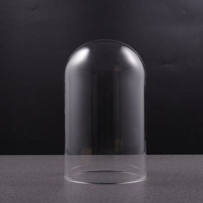 Üvegkupola fedél Cloche Bell Jar Vitrin Virág átlátszó kupolák Az asztal középső része karácsonyi állványkönyv
