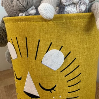 Бебешка кошница за пране Сладък динозавър Сгъваема кофа за съхранение на играчки Пикник Кошница за мръсни дрехи Кутия Платнен органайзер Анимационно животно