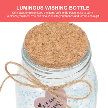 Bottle Wishing Luminous Drifting Glass Cork Jar Clear Favors Party Wedding Vials Stopper Wish Dark Vialglow Διάφανα μπουκάλια