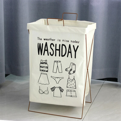 Organizator košare za prljavo rublje X-oblika s ručkom Vodootporna sklopiva košara za rublje Kupaonska posteljina Košara za pohranu igračaka