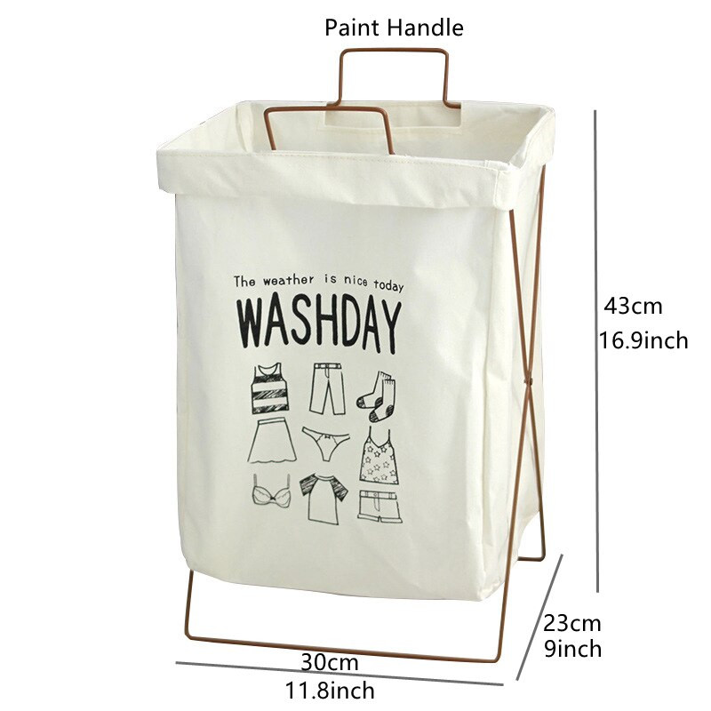 X-formos nešvarių skalbinių krepšelio laikiklis su rankena, vandeniui atsparus sulankstomas skalbinių kliūtis vonios skalbiniams, žaislų laikymo krepšelis