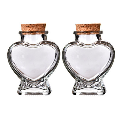 Staklene boce Boce Prozirne staklenke Jars Wish Heartvores Pluto u obliku diy Wishing Favor Rukotvorine Bočice Uzorak Prazna poruka Mala zabava