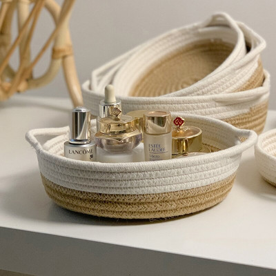 Szövött tárolódoboz Ékszer Kozmetika Gyerekjátékok Asztali szervező Különféle tárolódoboz Mosodai kosarak Szőtt kosár