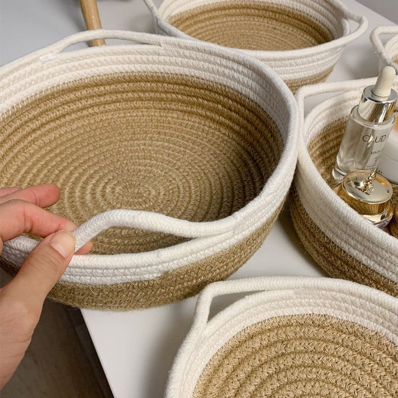 Szövött tárolódoboz Ékszer Kozmetika Gyerekjátékok Asztali szervező Különféle tárolódoboz Mosodai kosarak Szőtt kosár