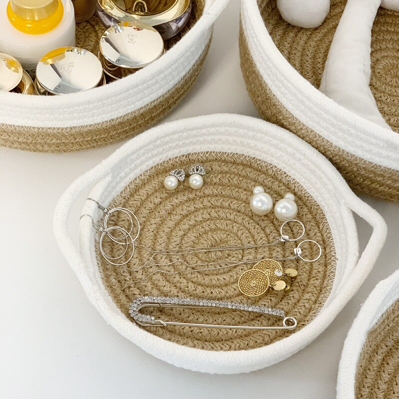Szövött tárolódoboz Ékszer Kozmetika Gyerekjátékok Asztali szervező Különféle tárolódoboz Mosodai kosarak Szőtt kosár