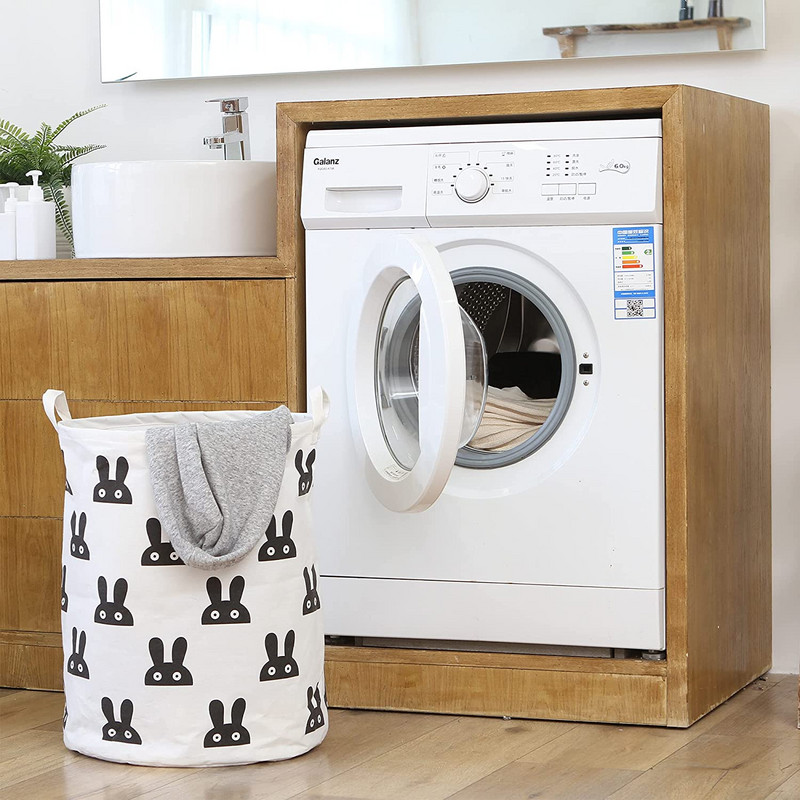 INS Sulankstoma virvelė skalbinių krepšelis Didelės talpos žaislai Drabužių laikymo kliūtis Prašmatnus dekoras Vaikų skalbimo kambario organizatorius krepšys