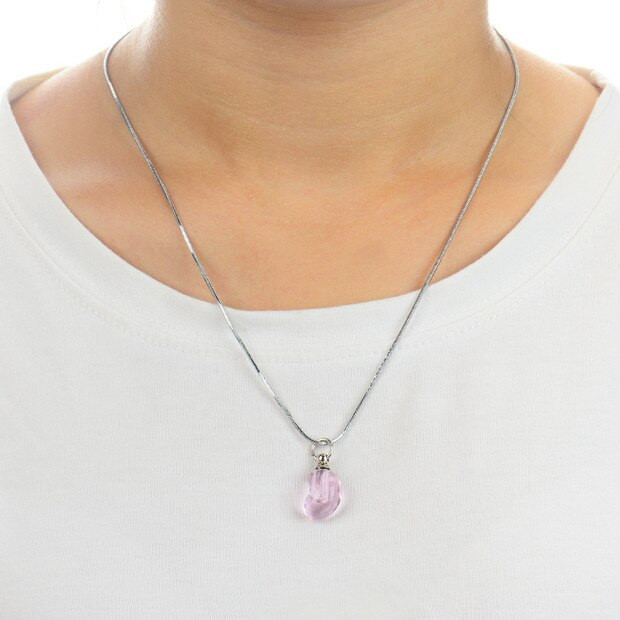 5/8/10X Кристална виала висулка с капачка на винт парфюмно масло бутилка с късмет лануго бутилки колие бижута име на бутилка с оризово изкуство