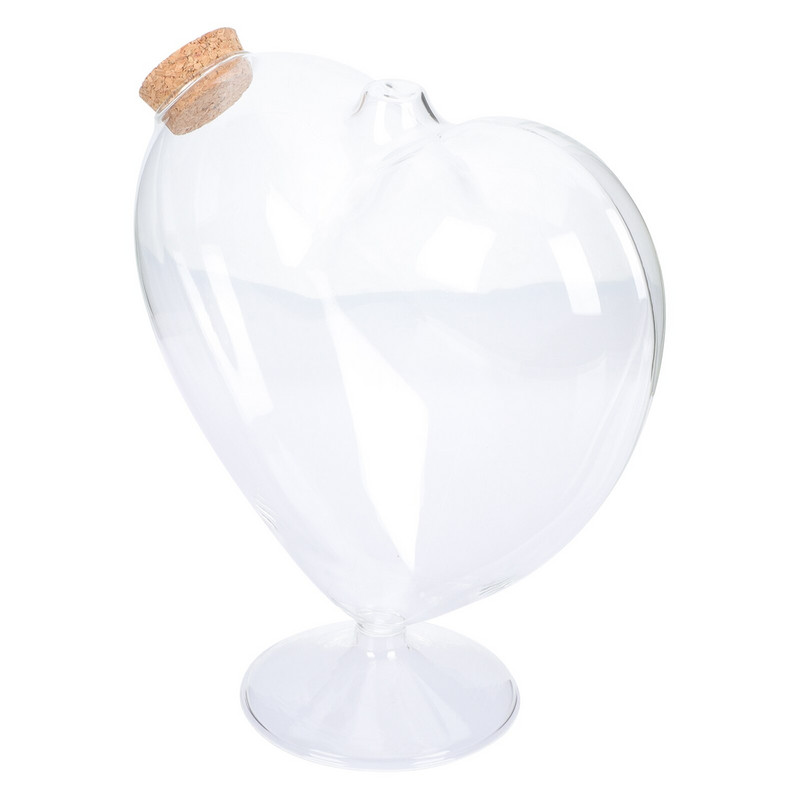 Üvegüveg tégely Szív tégelyek Kívánságra parafa alakú cukorka kis origami csillag edény Mini kívánság dekoratív bájitalt kedvenc fedők