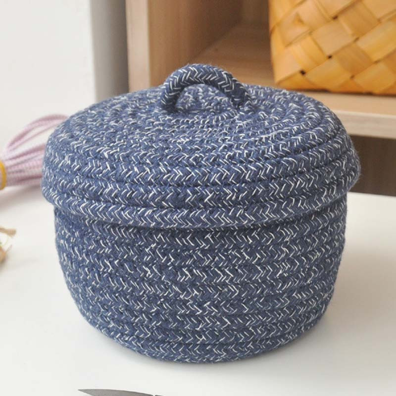 Spalvingas medvilninių siūlų laikymo krepšelis Rankų darbo staliniai užkandžiai Įvairūs siuvimo rinkiniai Dėžės monetų laikymo dėklas