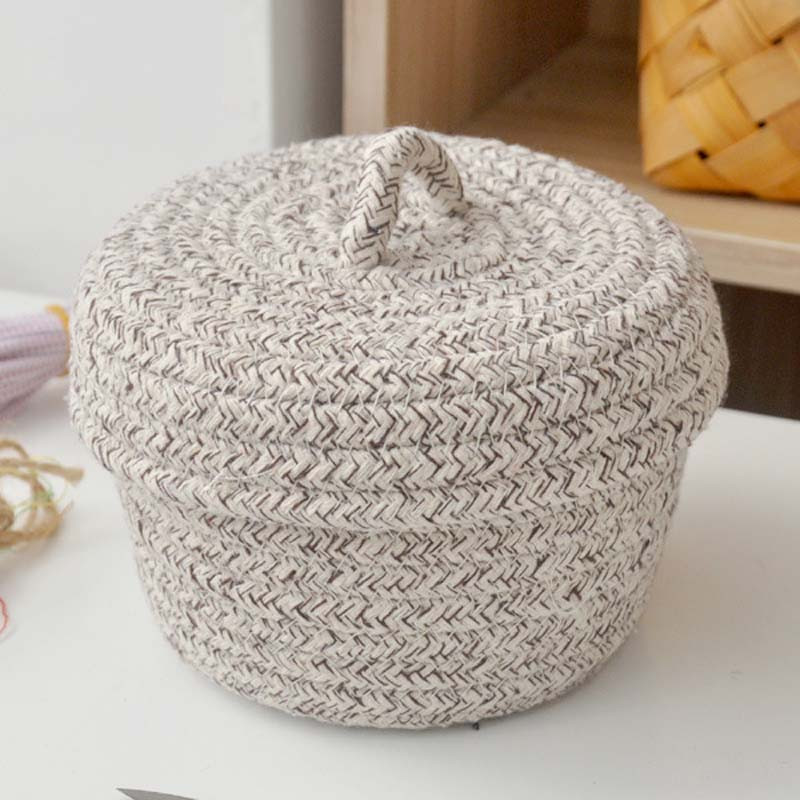 Spalvingas medvilninių siūlų laikymo krepšelis Rankų darbo staliniai užkandžiai Įvairūs siuvimo rinkiniai Dėžės monetų laikymo dėklas