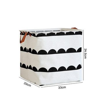 НОВА Cube Сгъваема кошница за съхранение на ленени тъкани Кутия за съхранение на детски дрехи Водоустойчива кошница за пране за играчки за спалня Организатори