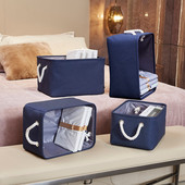 4PCS Odjeća Sklopivo donje rublje Kutija za organizatore igračaka Kocka za rublje Košare od platnene tkanine za pohranu